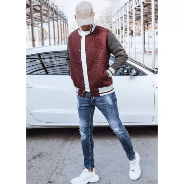  Pánska bunda DSTREET BX5421 BORDÓ 