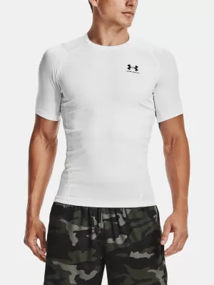Pánska kompresná košeľa UNDER ARMOUR HG ARMOUR COMP SS 1361518-100 BIELA