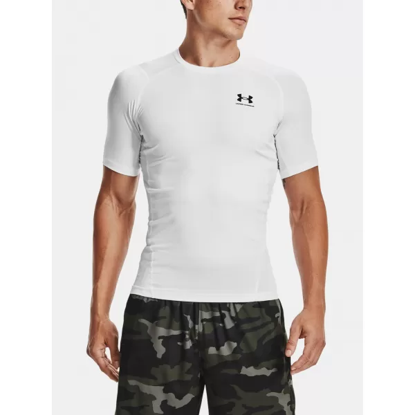  Pánska kompresná košeľa UNDER ARMOUR HG ARMOUR COMP SS 1361518-100 BIELA 