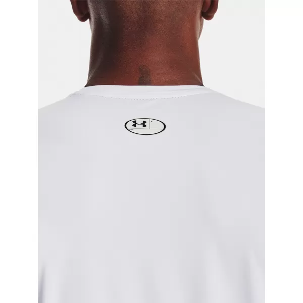  Pánske tričko UNDER ARMOUR HG ARMOUR FITTED SS 1361683-100 BIELA 