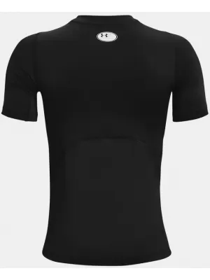Chlapčenské tričko UNDER ARMOUR HG ARMOUR SS 1361723-001 ČIERNA