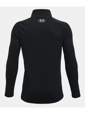 Chlapčenské tričko UNDER ARMOUR TECH 2.0 1/2 ZIP 1363286-001 ČIERNA