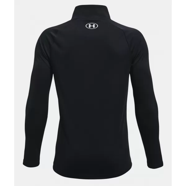  Chlapčenské tričko UNDER ARMOUR TECH 2.0 1/2 ZIP 1363286-001 ČIERNA 