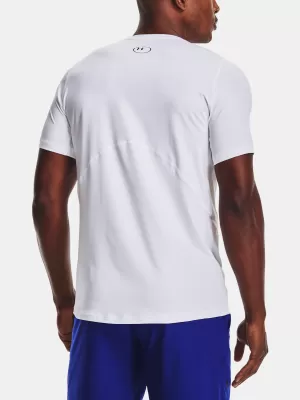 Pánske tričko UNDER ARMOUR HG ARMOUR FITTED SS 1361683-100 BIELA