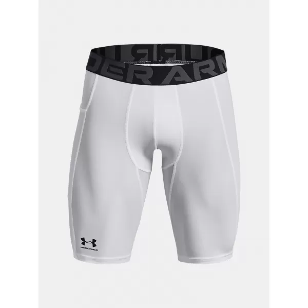  Pánske kompresné šortky UNDER ARMOUR HG ARMOUR LNG SHORTS 1361602-100 BIELA 