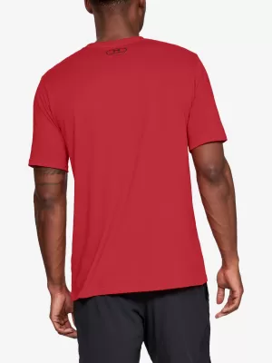 Pánske tričko UNDER ARMOUR SPORTSTYLE LEFT CHEST SS 1326799-600 ČERVENÁ