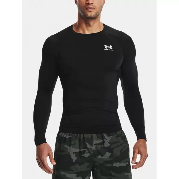 Pánska kompresná košeľa UNDER ARMOUR HG ARMOUR COMP LS 1361524-001 ČIERNA 