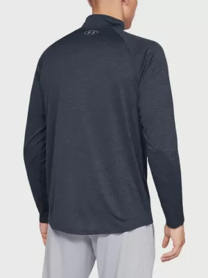 Pánske tričko UNDER ARMOUR TECH 2.0 1/2 ZIP 1328495-409 MODRÁ