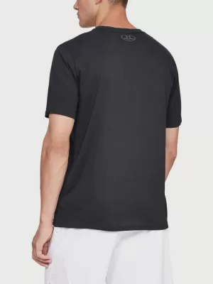Pánske tričko UNDER ARMOUR TEAM ISSUE WORDMARK SS 1329582-001 ČIERNA