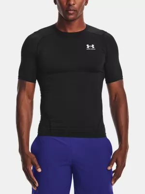 Pánska kompresná košeľa UNDER ARMOUR HG ARMOUR COMP SS 1361518-001 ČIERNA