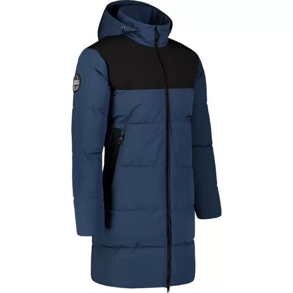  Pánsky zimný kabát NORDBLANC TRENDSETTER NBWJM7708 MODRÁ/ŽLTÁ 