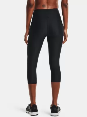 Dámske kompresné legíny UNDER ARMOUR HG ARMOUR HI CAPRI NS 1365334-001 ČIERNA