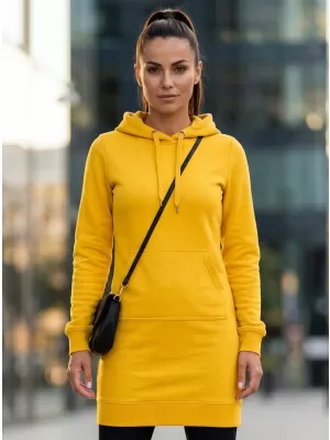 Dámska predĺžená mikina MALFINI SNAP 419 ŽLTÁ