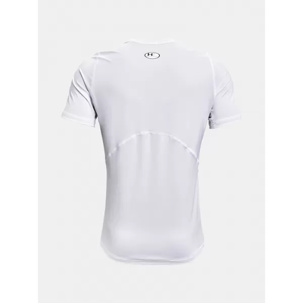  Pánske tričko UNDER ARMOUR HG ARMOUR FITTED SS 1361683-100 BIELA 