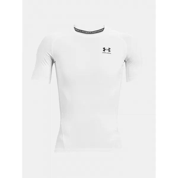  Pánska kompresná košeľa UNDER ARMOUR HG ARMOUR COMP SS 1361518-100 BIELA 