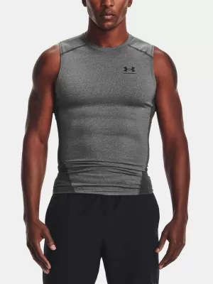 Pánske kompresné tielko UNDER ARMOUR HG ARMOUR COMP SL 1361522-090 SIVÁ