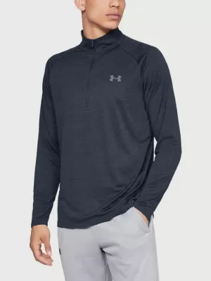 Pánske tričko UNDER ARMOUR TECH 2.0 1/2 ZIP 1328495-409 MODRÁ