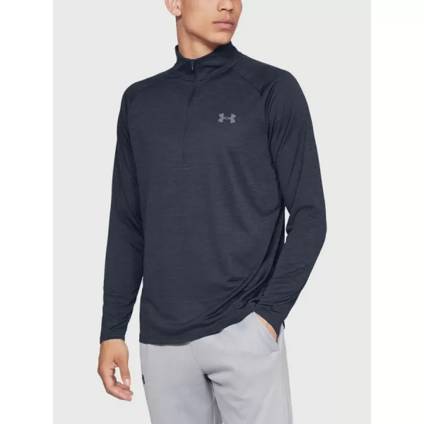 Pánske tričko UNDER ARMOUR TECH 2.0 1/2 ZIP 1328495-409 MODRÁ 