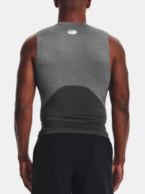 Pánske kompresné tielko UNDER ARMOUR HG ARMOUR COMP SL 1361522-090 SIVÁ