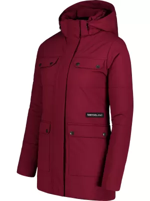 Dámsky zimný kabát NORDBLANC NIPPY NBWJL7726 VÍNOVÁ