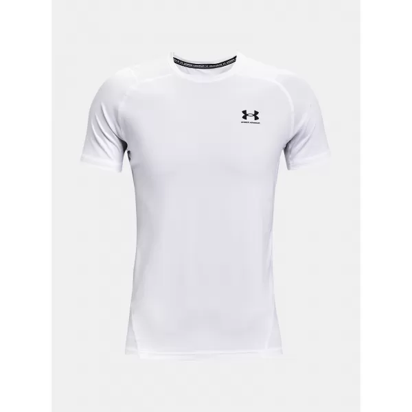  Pánske tričko UNDER ARMOUR HG ARMOUR FITTED SS 1361683-100 BIELA 