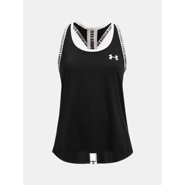  Dievčenské tielko UNDER ARMOUR KNOCKOUT TANK 1363374-001 ČIERNA 