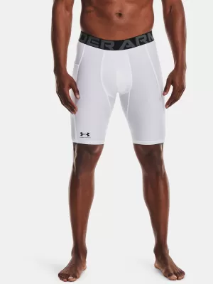 Pánske kompresné šortky UNDER ARMOUR HG ARMOUR LNG SHORTS 1361602-100 BIELA