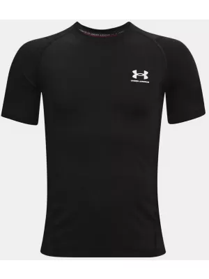 Chlapčenské tričko UNDER ARMOUR HG ARMOUR SS 1361723-001 ČIERNA