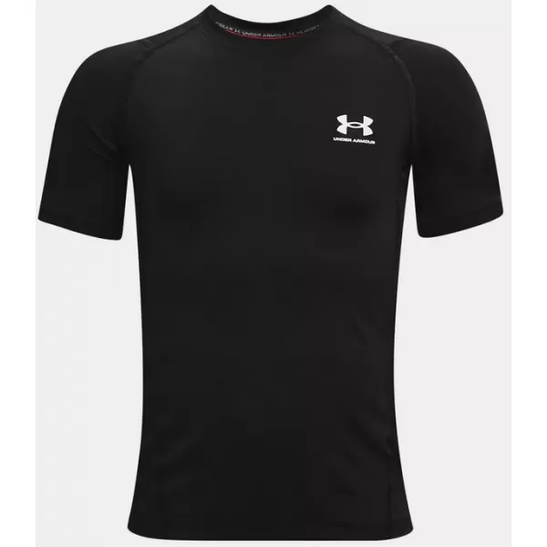  Chlapčenské tričko UNDER ARMOUR HG ARMOUR SS 1361723-001 ČIERNA 