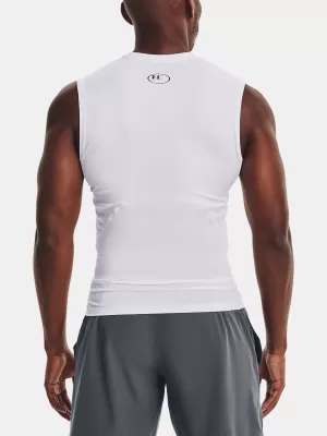 Pánske kompresné tielko UNDER ARMOUR HG ARMOUR COMP SL 1361522-100 BIELA