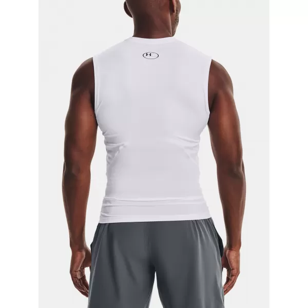 Pánske kompresné tielko UNDER ARMOUR HG ARMOUR COMP SL 1361522-100 BIELA 