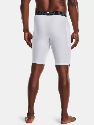 Pánske kompresné šortky UNDER ARMOUR HG ARMOUR LNG SHORTS 1361602-100 BIELA