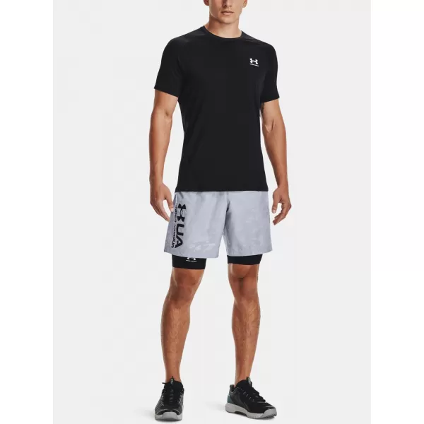  Pánske tričko UNDER ARMOUR HG ARMOUR FITTED SS 1361683-001 ČIERNA 