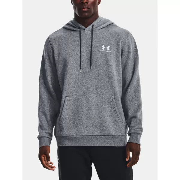  Pánska mikina UNDER ARMOUR UA ESSENTIAL FLEECE HOODIE 1373880-012 SIVÁ 
