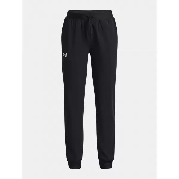  Dievčenské nohavice UNDER ARMOUR ARMOUR SPORT WOVEN STORM PANT 1373004-001 ČIERNA 