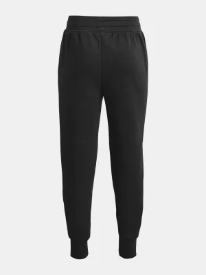 Dievčenské nohavice UNDER ARMOUR RIVAL FLEECE LU JOGGERS 1373133-001 ČIERNA