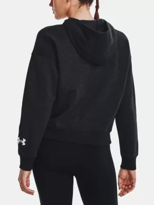 Dámska mikina UNDER ARMOUR ESSENTIAL SCRIPT HOODIE 1374107-001 ČIERNA