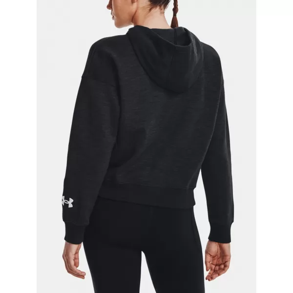  Dámska mikina UNDER ARMOUR ESSENTIAL SCRIPT HOODIE 1374107-001 ČIERNA 