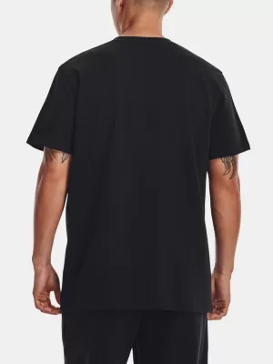 Pánske tričko UNDER ARMOUR UA LOGO EMB HEAVYWEIGHT SS 1373997-001 ČIERNA