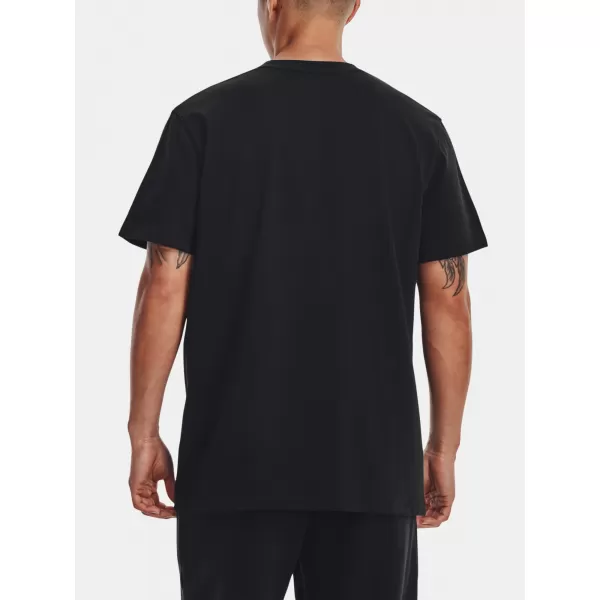  Pánske tričko UNDER ARMOUR UA LOGO EMB HEAVYWEIGHT SS 1373997-001 ČIERNA 