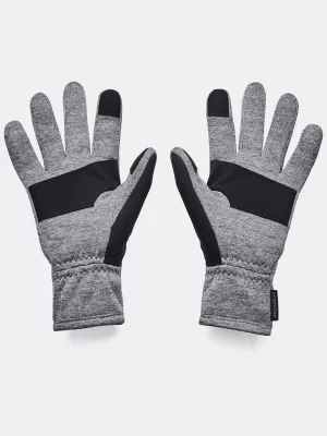 Pánske rukavice UNDER ARMOUR UA STORM FLEECE GLOVES 1365958-012 SIVÁ