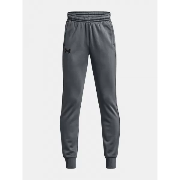  Chlapčenské tepláky UNDER ARMOUR UA ARMOUR FLEECE JOGGERS 1373543-012 SIVÁ 