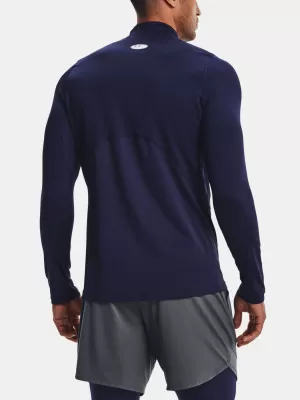 Pánske tričko UNDER ARMOUR UA CG ARMOUR FITTED MOCK 1366066-410 MODRÁ