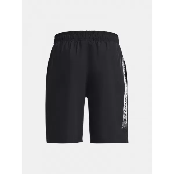  Chlapčenské šortky UNDER ARMOUR UA WOVEN GRAPHIC SHORTS 1370178-003 ČIERNA 