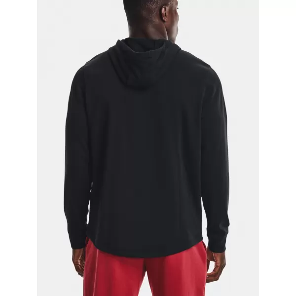  Pánska mikina UNDER ARMOUR UA RIVAL TERRY LC HD 1370401-001 ČIERNA 