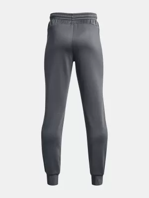 Chlapčenské tepláky UNDER ARMOUR UA ARMOUR FLEECE JOGGERS 1373543-012 SIVÁ