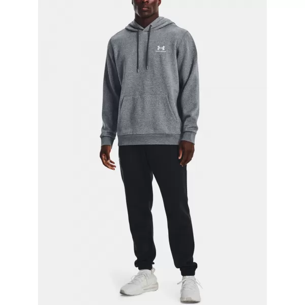  Pánska mikina UNDER ARMOUR UA ESSENTIAL FLEECE HOODIE 1373880-012 SIVÁ 