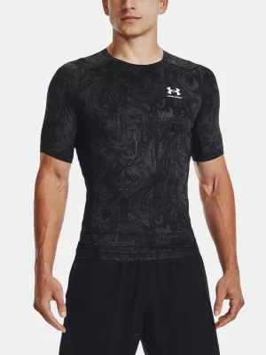 Pánske tričko UNDER ARMOUR UA HG ARMOUR COMP PRINT SS 1370324-001 ČIERNA
