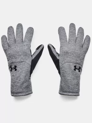 Pánske rukavice UNDER ARMOUR UA STORM FLEECE GLOVES 1365958-012 SIVÁ