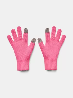 Dámske rukavice UNDER ARMOUR UA HALFTIME GLOVES 1373158-640 RUŽOVÁ